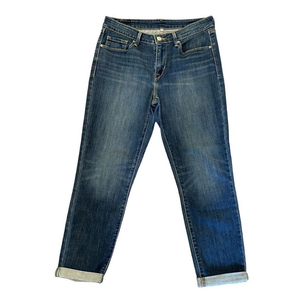 Levi Strauss & Co Women's Mid Rise Ankle Skinny Stretch Blue Jeans Size 29